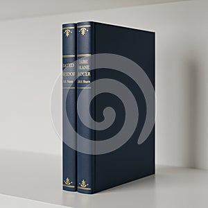 AIGenerated Book Mockups & Backgrounds for Creative and Professional Designs photo