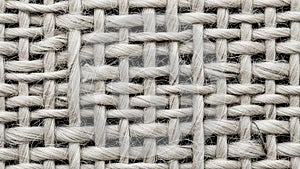 Showcases a plain weave pattern. The threads are arranged in