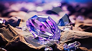 showcases purple crystal photo