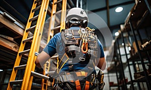 Showcasing Industrial Safety Harness Equipment for Workplace Safety