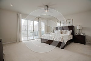 Master Bedroom Interior in New Luxury Home