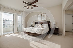 Master Bedroom Interior in New Luxury Home