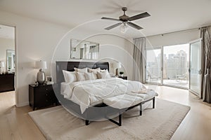 Master Bedroom Interior in New Luxury Home