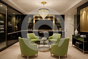 Showcasing Interior Design in Style Golden Gaze