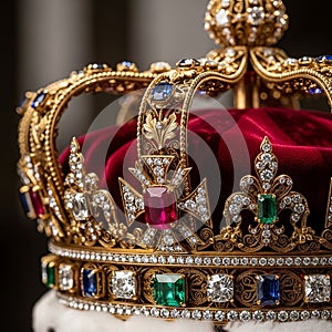 Showcasing a large central gem and an array of smaller stones, reflecting