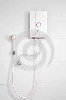 Shower bath and water heater
