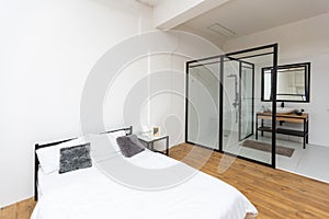 Shower Cabin in the Modern Bathroom