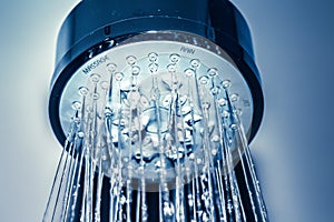 Shower Head with Droplet clean Water, close-up