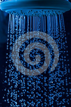 Shower Head with Droplet Water