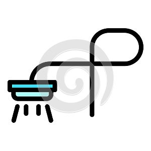 Shower head hygiene icon vector flat