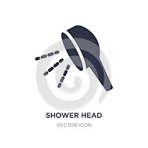shower head icon on white background. Simple element illustration from Beauty concept