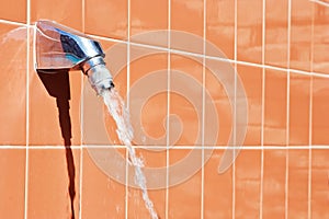 Shower Head at the Pool