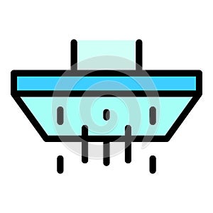Shower head washing icon vector flat