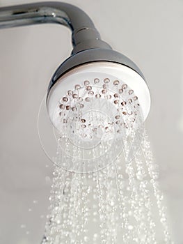 Shower head with water