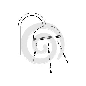 Shower icon. Element of Spa for mobile concept and web apps icon. Outline, thin line icon for website design and development, app