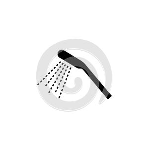 Shower icon flat vector illustration. Bathroom symbol