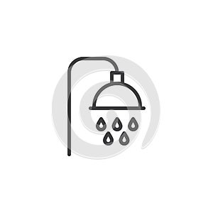 Shower outline icon