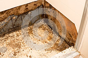 Shower pan damage or repair