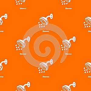 Shower pattern vector orange