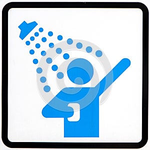 The shower sign