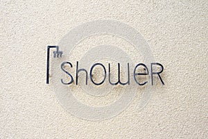 Shower sign