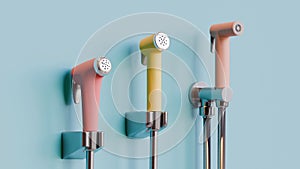 shower spray 3d render illustraition background