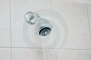 Shower with water