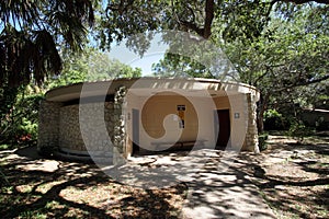 Showers and laundry facilities in Fort De Soto Park, Florida. photo