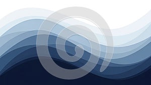 Abstract Blue and White Wavy Layers Creating a Serene and Flowing Background 773. 121509