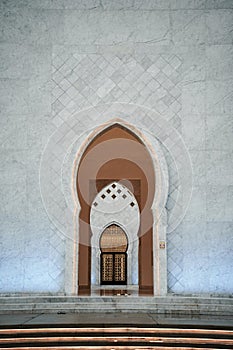 Showing the doors and hallways of the beautiful Sheikh Zayed Grand Mosque. Located in Surakarta, Central Java, Indonesia