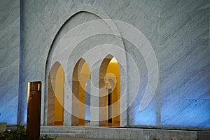 Showing the doors and hallways of the beautiful Sheikh Zayed Grand Mosque. Located in Surakarta, Central Java, Indonesia