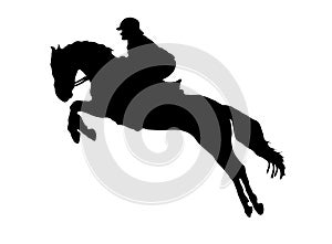 ShowJumping horse silhouette  ~