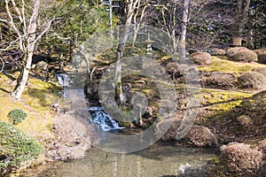 Shoyoen garden edo style in Rinnoji Temple at Nikko, Japan