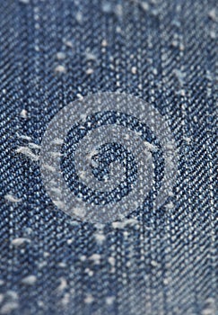 Shred jeans close-up