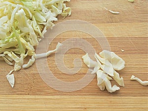 Shredded cabbage