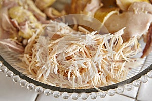 Shredded chicken