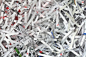 Shredded document background