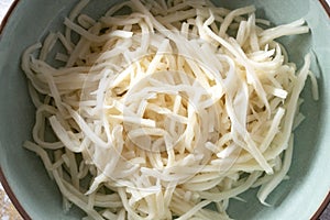 Shredded Heart of Palm in a Bowl