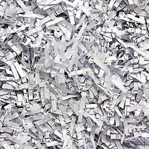 Shredded paper background