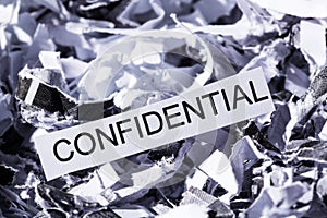 Shredded paper confidential