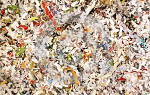 Shredded Paper Documents