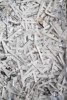 Shredded Paper Documents