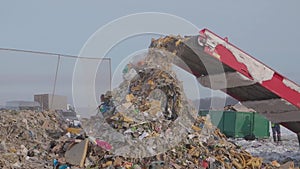 Shredding in the landfill, Russia