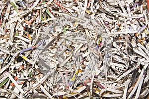 Shredding paper