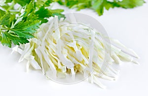 Shreds cabbage photo