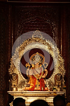 Shree Kasba Ganpati Mandal Idol, Pune, Maharashtra photo