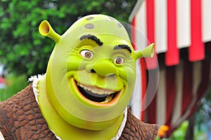 Shrek cartoon character