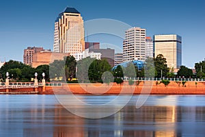 Shreveport, Louisiana, USA downtown skyline on the Red River