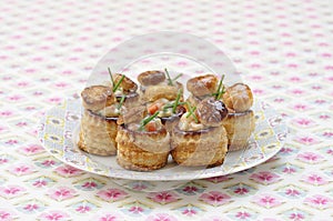 Shrimp and anchovy mini Vol-au-vents