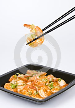 Shrimp with Chili Sauce and Scallion photo